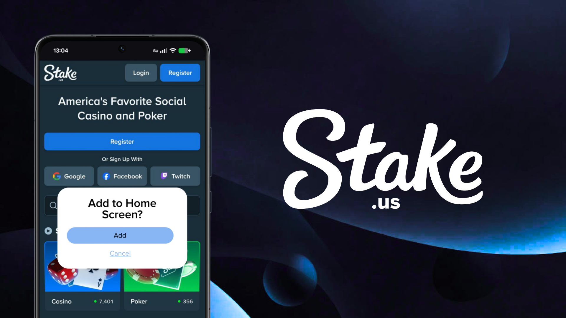 iOS PWA Version of the Stake App